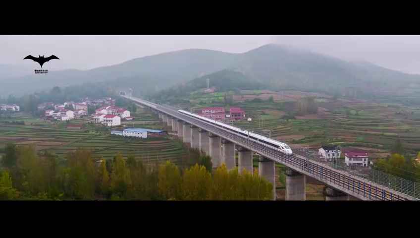 【搬运/西成高铁/航拍】2P分集:上帝视角俯瞰西成高铁穿越秦岭u0026西成高铁宣传片