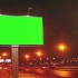 绿幕抠像高清免费视频手机剪辑素材夜晚马路户外广告牌
