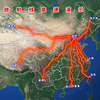地图演示7条首都放射线高速公路，线路走向及途经的主要城镇