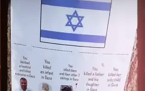 美国街头神创意海报：你支持以色列吗？