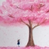 樱花树的画法教程 新手小白也能轻松学会 水溶彩铅