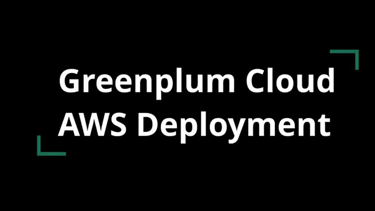 Greenplum on AWS Marketplace 部署_哔哩哔哩_bilibili