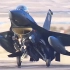 超高清近距离拍摄F-16战机起飞全过程