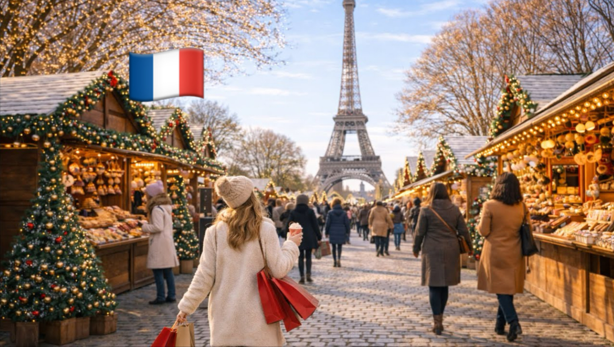 12月冬季漫步游法国首都 巴黎 拍摄日期：2025.12