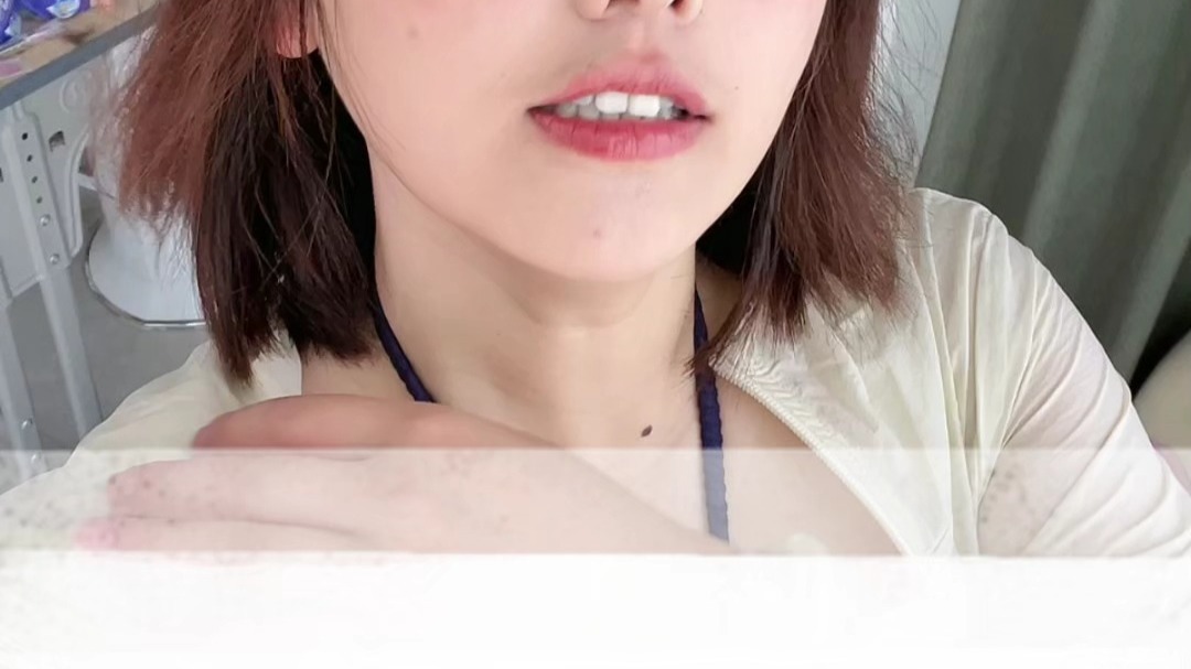 Double chin and a pimple