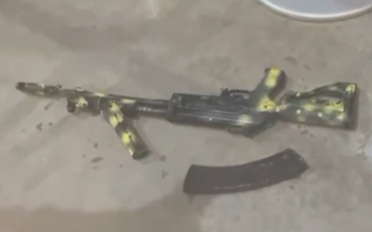 莫斯科枪击现场恐怖分子留下的武器