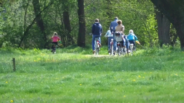 Beautiful morning trekking scenery