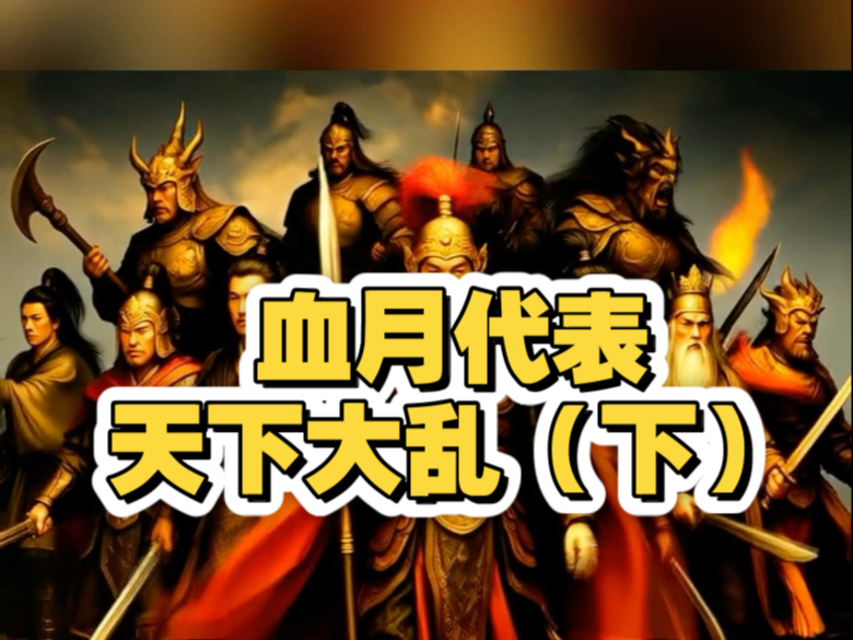 血月在奇门遁甲中代表天下大乱（下）