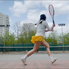 业余网球女大学生和pure strike磨合的一天｜日常抽球：又是被对面吊打的一天