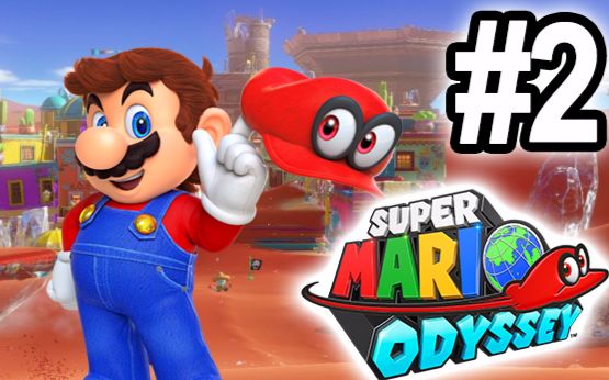 super mario odyssey,super mario 超级马里奥 奥德赛 #2 在沙之国疯狂受苦 (super mario odyssey 试玩)