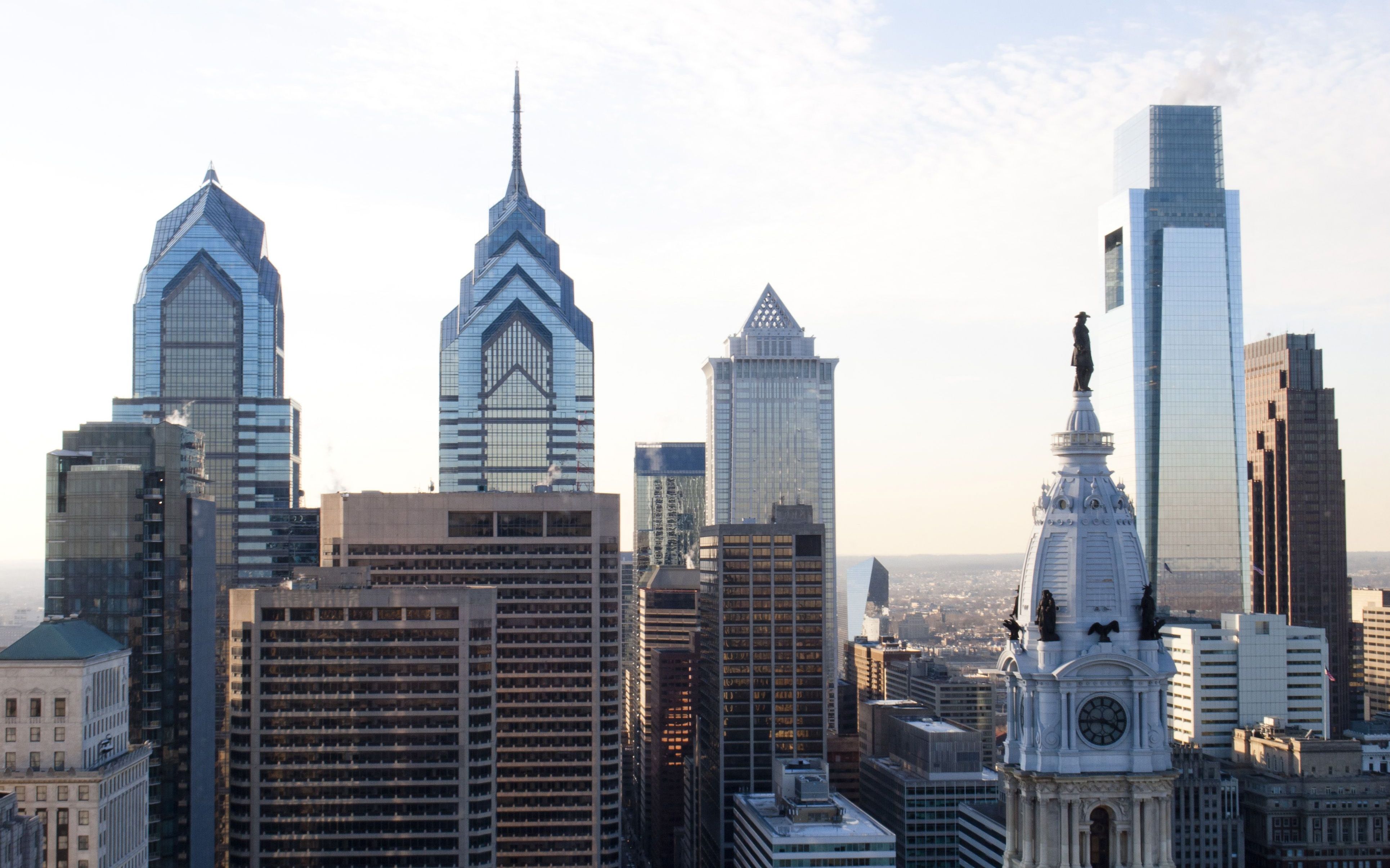 费城天际线变化 | evolution of the downtown philadelphia skyline