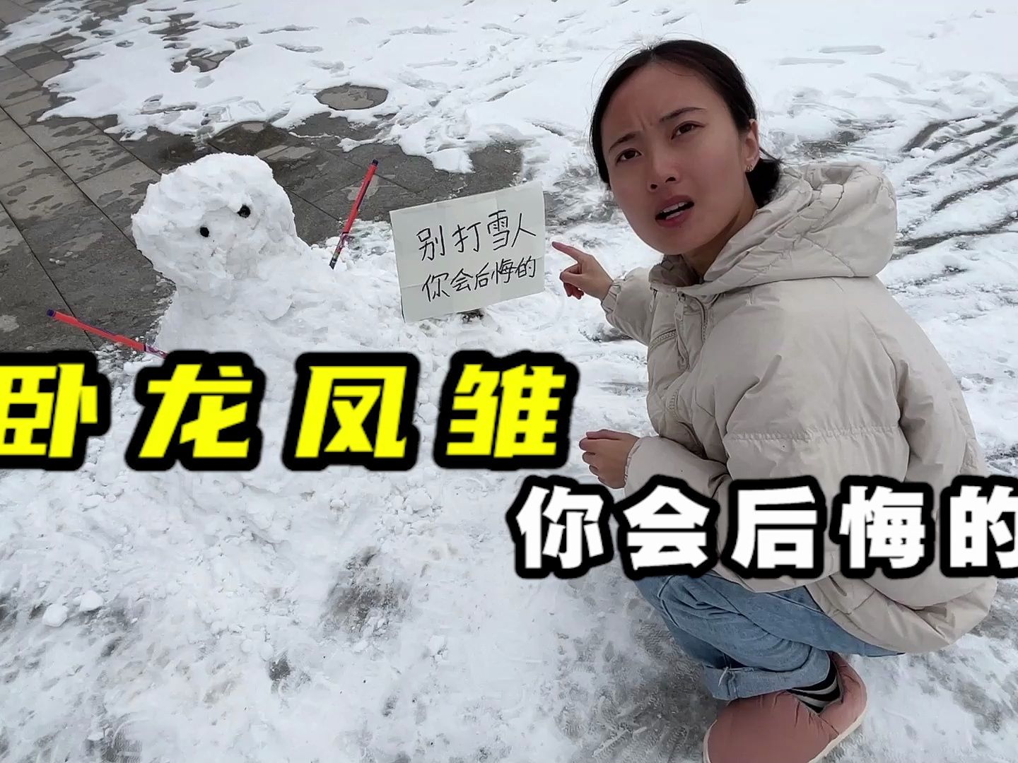 卧龙凤雏！别打雪人！你会后悔的！