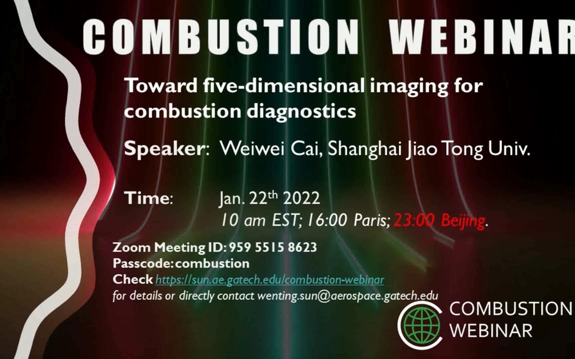 Toward fivedimensional imaging for combustion diagnostics  Weiwei Cai哔哩哔哩bilibili