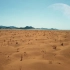 视频素材 ▏k357 4K画质沙漠戈壁沙滩黄沙漫天山峰高山蓝天白云大圆月亮高挂空镜头实拍视频素材