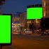 手机剪辑路边广告牌抠图绿幕素材特效