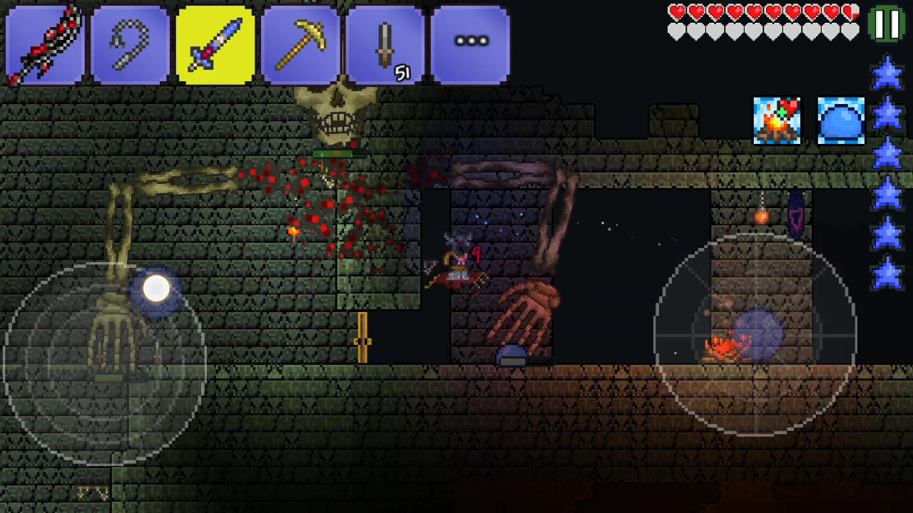 【饿了的花花】泰拉瑞亚terraria 01 pe新手菜鸡打倒地牢守卫
