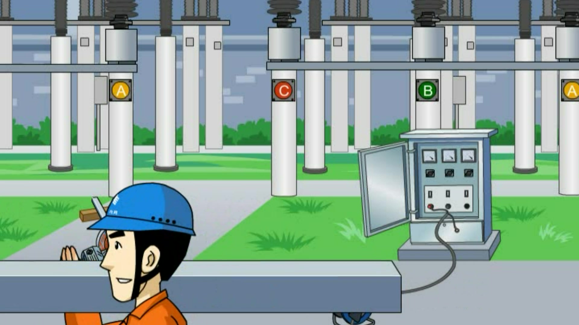 9、电力工程事故-违章警示：电动工器具漏电导致作业人员触电死亡事故