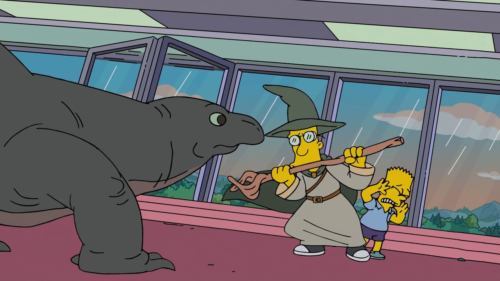 辛普森一家最新季第三十七季：巴特和弗林克的友情！！