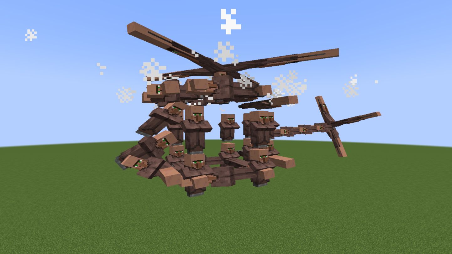 我修改了Minecraft的村民：