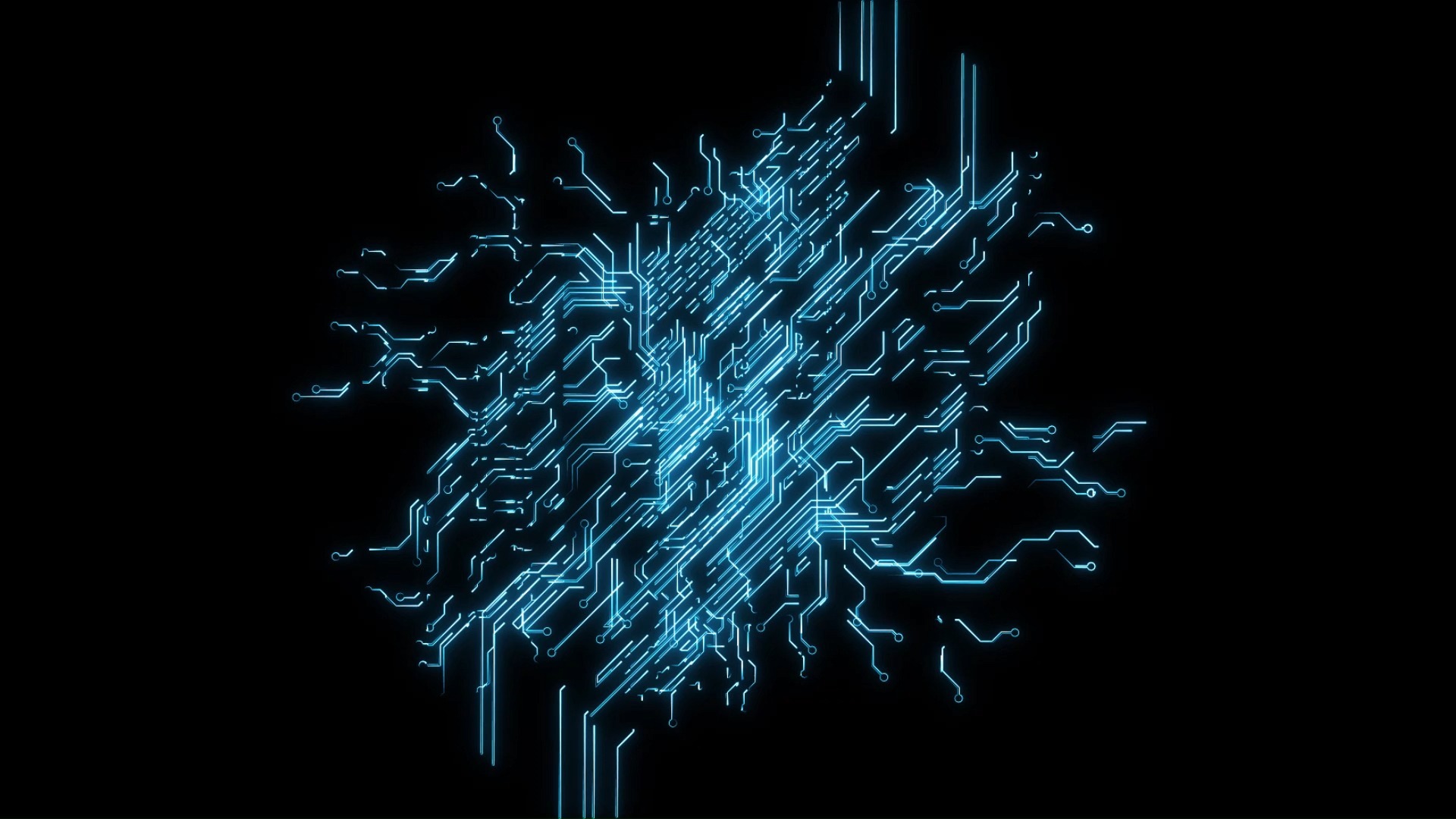 【空镜素材】电路动态背景