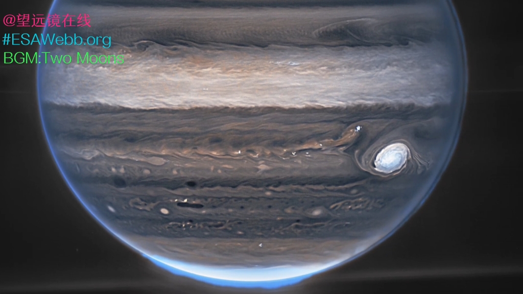 詹姆斯韦伯最新的木星图像