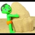 【卡通黏土动画】孩子们制作沙像
