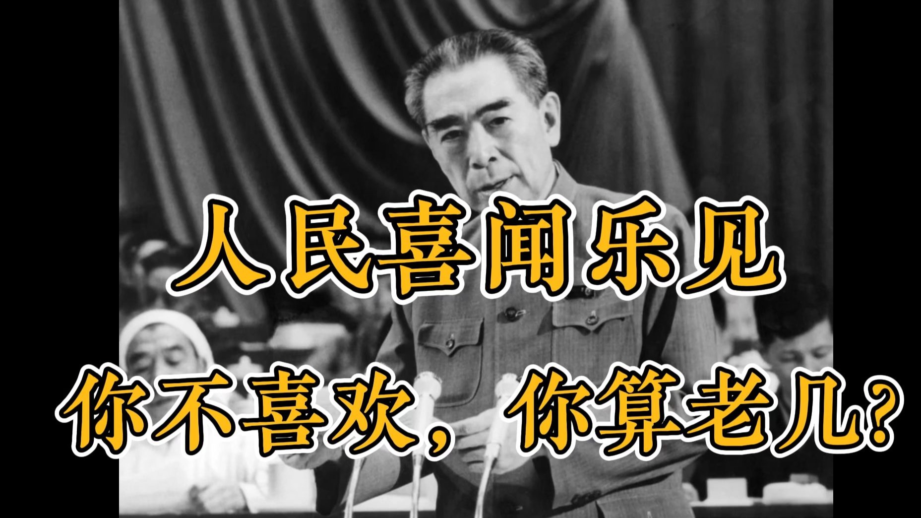 “人民喜闻乐见，你不喜欢，你算老几？”