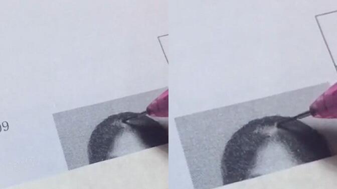 女孩用笔补救准考证上的照片，结果越补越秃，网友：笑不活！