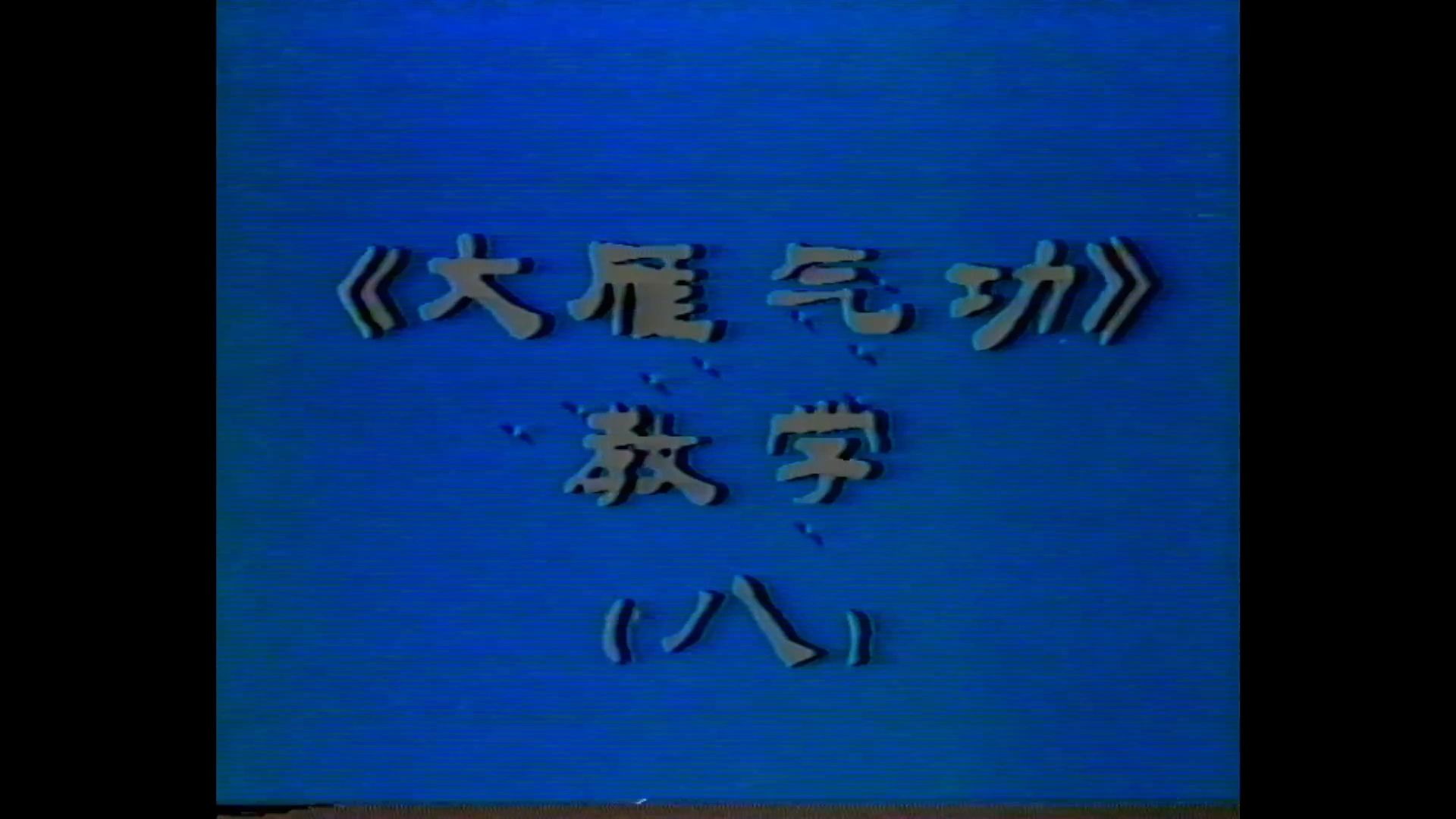 大雁功前64式教学片 1985年4月录制 第八集
