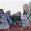 运动会开幕式上豪放的初一学生