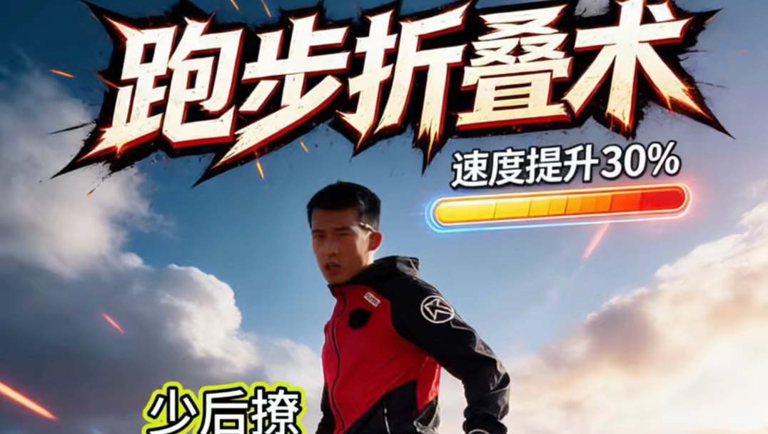 跑步时折叠和后撩的区别。