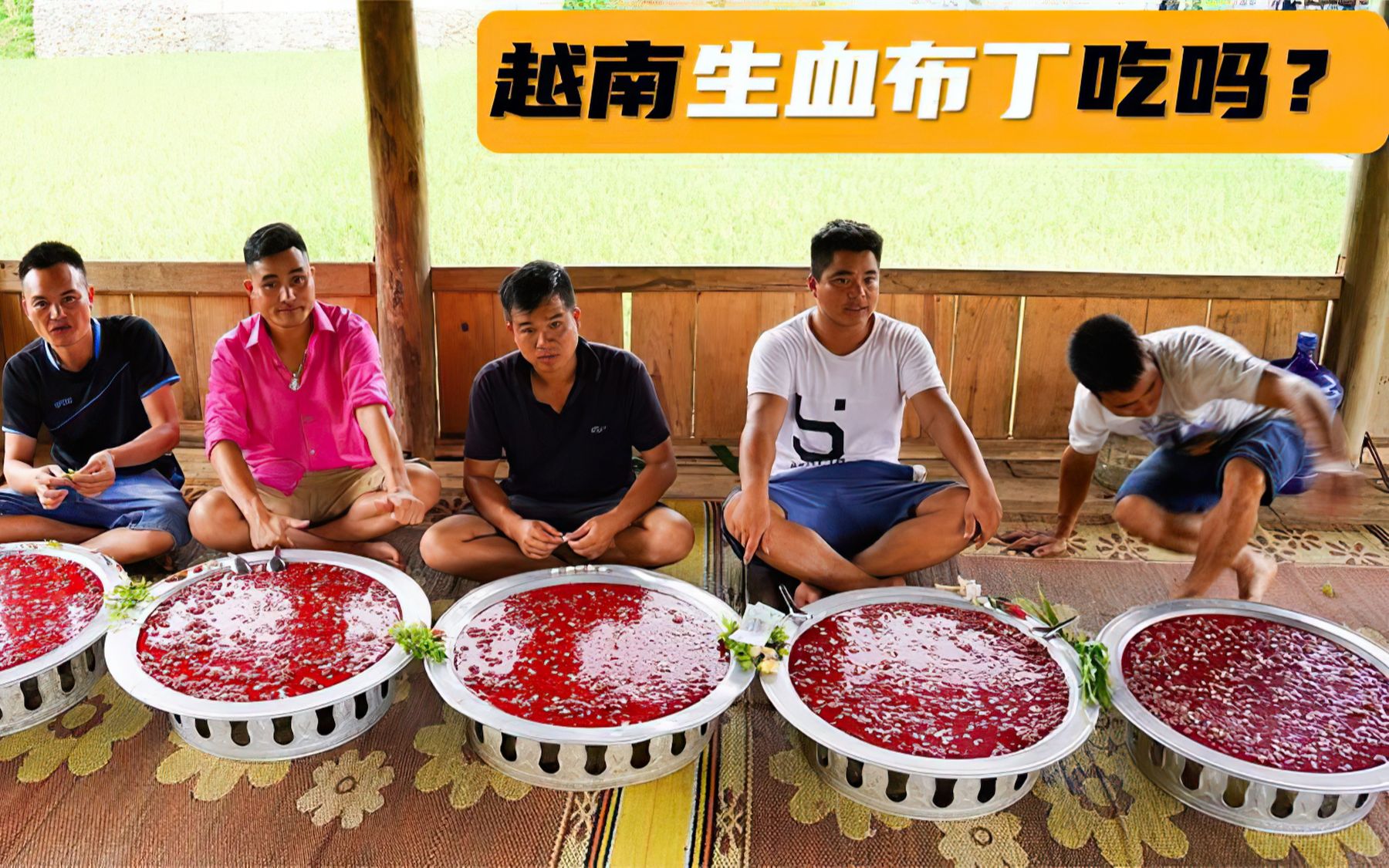 越南北部名菜“生血布丁”，我吃一口就得吐，他们却一大盆不够吃