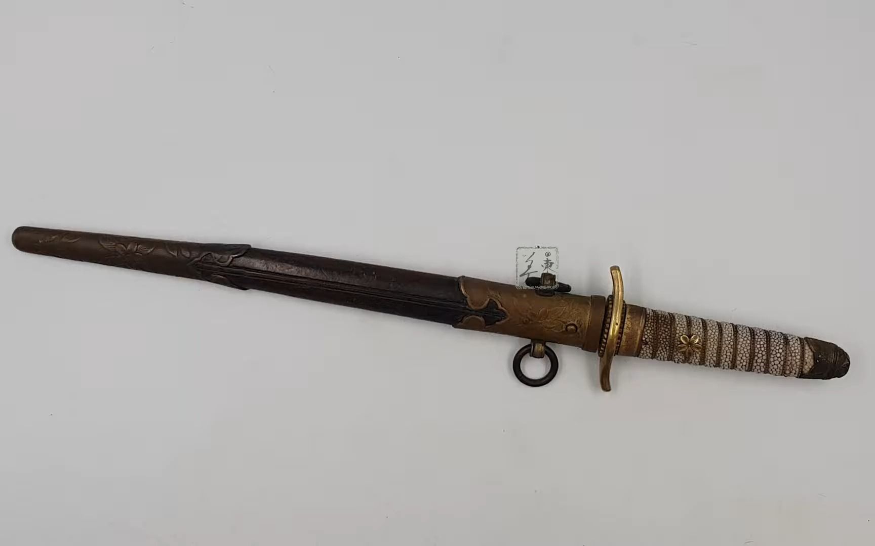 日本の古刀- 日本古董武士刀- 源台时代日本海军旗舰军官的日本匕首-哔 