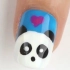 熊猫对接指甲，简单易做，可爱惨了~