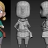 3DMAX人物角色建模：卡通动漫人物3D角色模型布线零基础入门教程