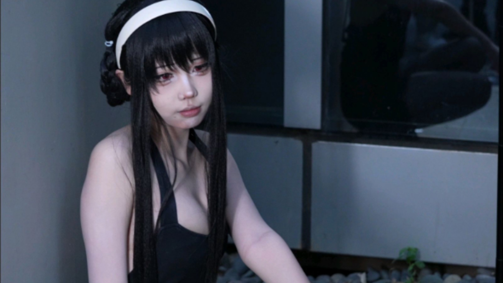 [x 过家家约尔cosplay】 - Everyday Black Halter Dress
