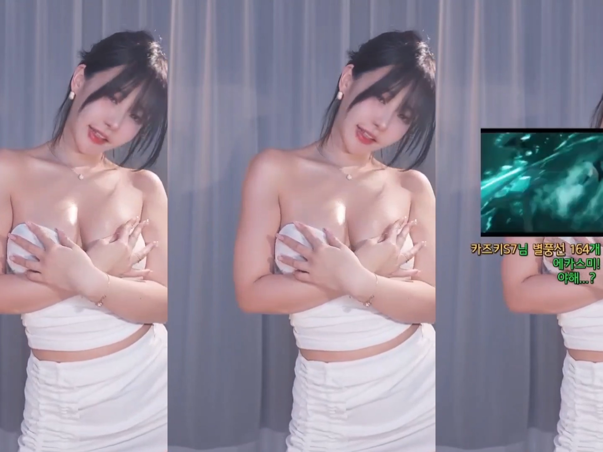 韩国BJ韩璐——纯白抹胸热舞喵(8)