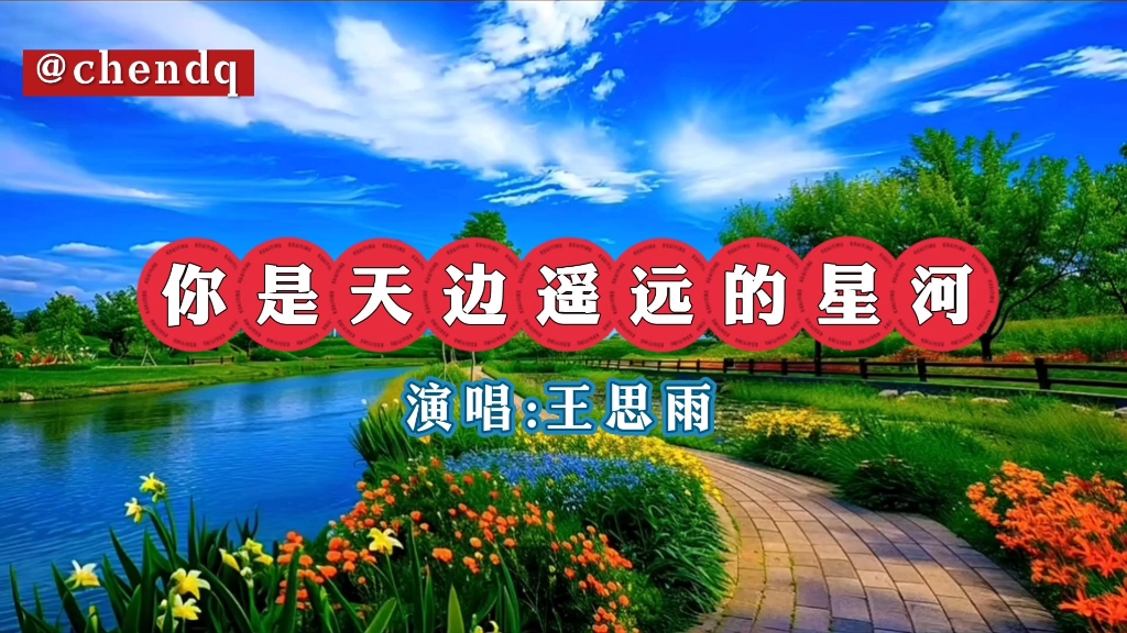 《你是天边遥远的星河》演唱:王思雨，歌曲分享