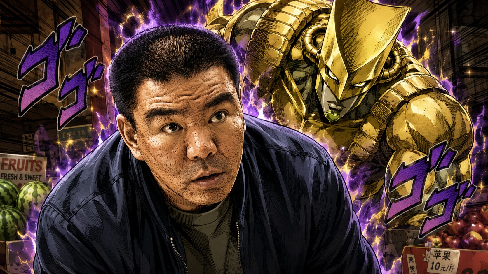 华强买瓜，但是jojo