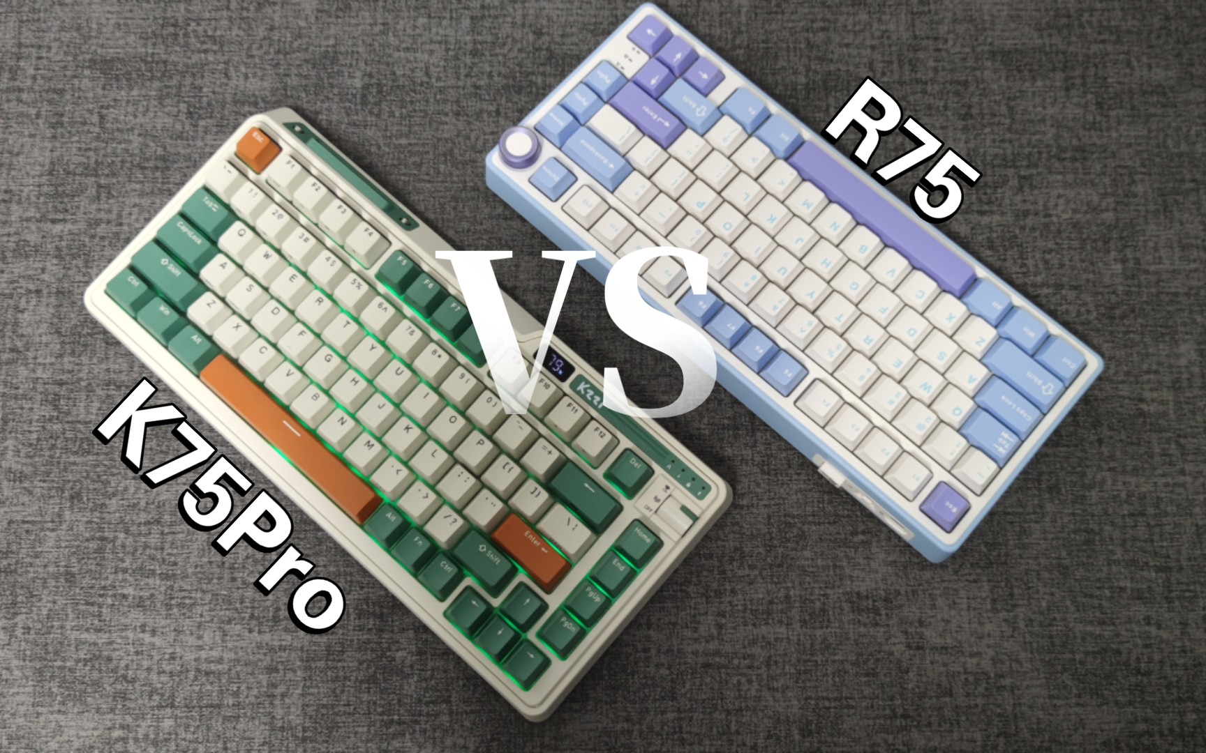 RK r75 VS VGN n75 全网最详细使用体验对比