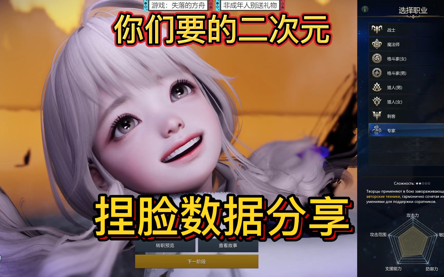 【失落的方舟】画家二次元捏脸数据分享_哔哩哔哩bilibili_攻略