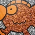 94年出生的英国涂鸦大师Mr Doodle《Orange Fish》绘画全过程