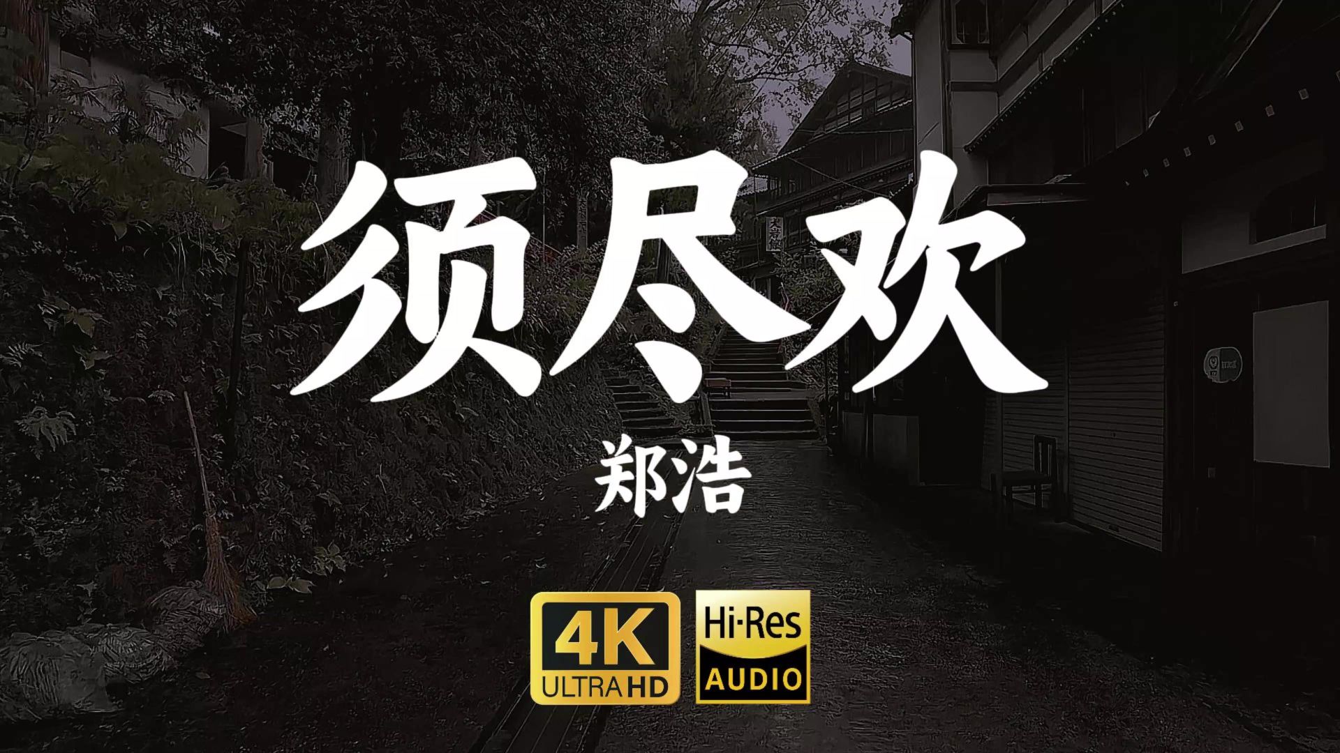 【4K-HiRes】《须尽欢》郑浩"人生得意须尽欢，人生尚有来处，却只剩归途"