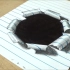 【3D绘画】如何在纸上画出空洞（2）