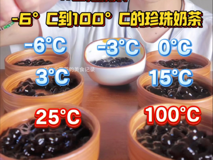-6°C到100°C的珍珠奶茶