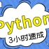 【Python】python语言程序设计3小时期末速成，赠资料！！#python入门#