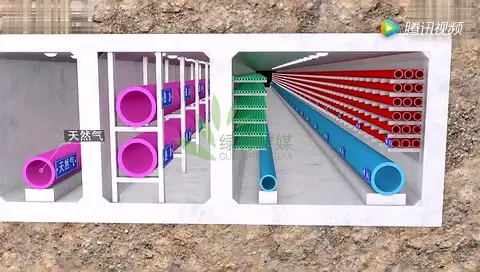 城市地下综合管廊4大施工方法三维动画全解读_