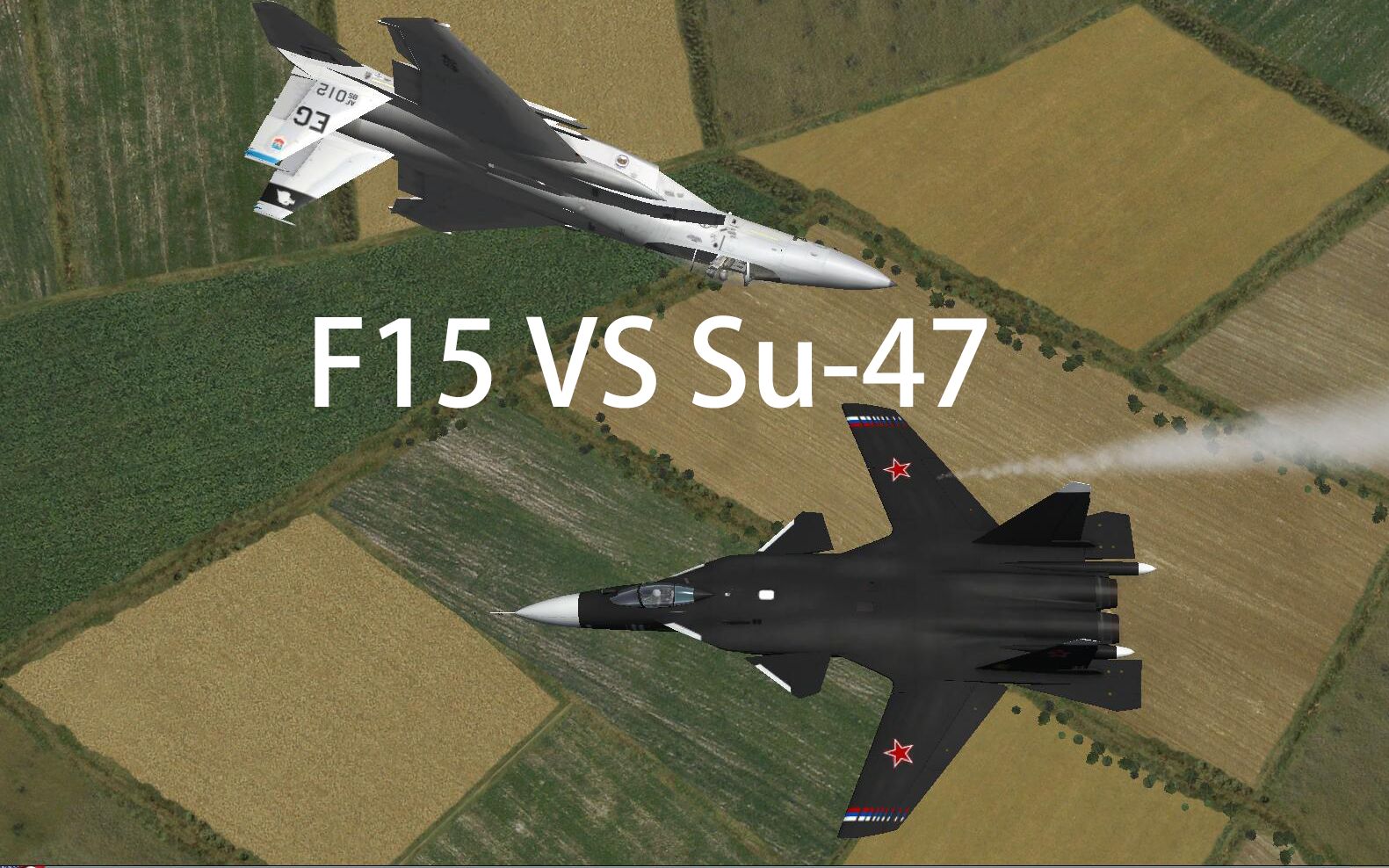 苏47对抗F15 前掠翼的机动性究竟有多恐怖