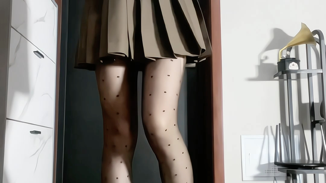 Polka Dot Silk Stacked Small White Socks