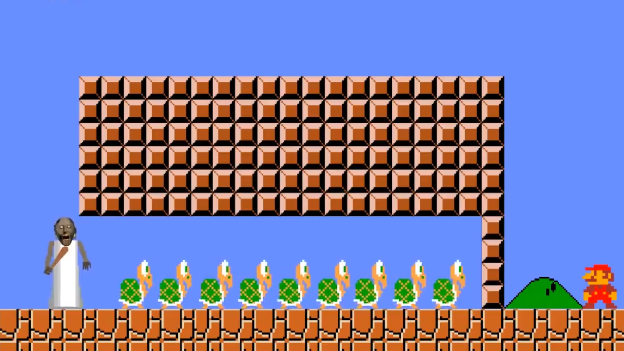 超级玛丽：马里奥搞笑动画，恐怖老奶奶大战马里奥